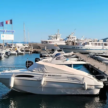 Grand T2 Classe 4 Etoiles - Plein Sud Et Tres Calme Au Lavandou 아파트